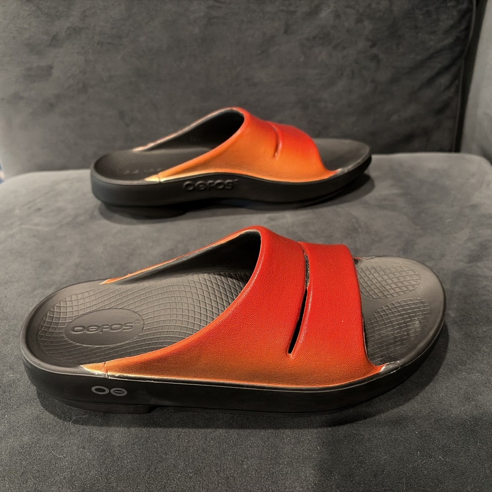 OOFOS OOahh Luxe Slide - Women's Sz 7 in Atlantis - Picture 6 of 8